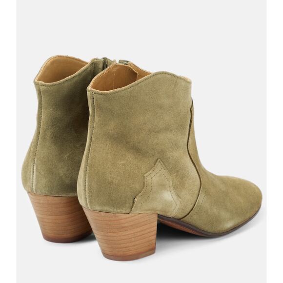 Isabel Marant Etoile Dicker Suede Leather Boots - Picture 3 of 13
